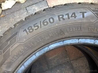 2 ks ZIMNÉ 185/60 R14 82T BARUM cca 8 mm - LEN 25,- €/kus - 7