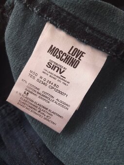 Riflové šaty MOSCHINO č.S - 7