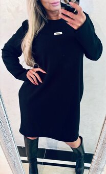 Damske voľne talianske šaty black - 7