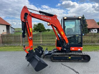 Minibagr Kubota KX027-4 / 3 režimy průtoku,3x lžíce - 7