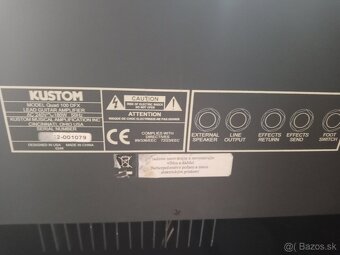 Predám gitarové kombo kustom 100 DFX - 7