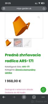 Malotraktor mt8 - snezna radlica ars 171 - 7