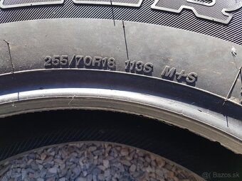 255/70 r18 letné pneumatiky 4ks Bridgestone - 7