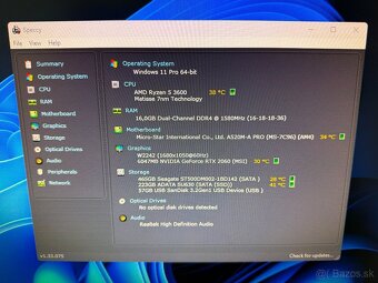 Herný PC (RYZEN 5 3600,RTX 2060 6GB,16GB DDR4,SSD+HDD,W11) - 7