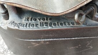 Obrovská komínová velmi stará sbírková žehlička D.R.G.M. - 7
