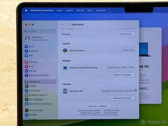 MacBook Air 13,6" M2, 8GB, 512GB, Midnight - 7