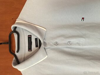 TOMMY HILFIGER originál belasé pánske polotricko L/XL - 7