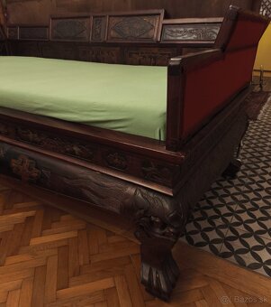 Unikátna starožitná čínska posteľ - 7