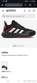 Adidas sneakersy Ownthegame 2.0 čierne - 7