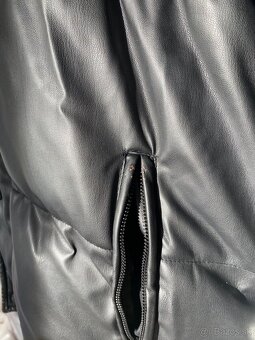 Pánska bunda ZARA z eko kože – čierna M (vhodná aj pre ženy) - 7