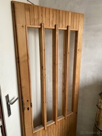 Ľavé dvere drevené falcovane (bez skla) nepoužité 80x197cm - 7
