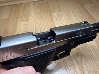 Airsoftová pištoľ P-VIRUS F226 - čierna, celokov, GBB, WE - 7