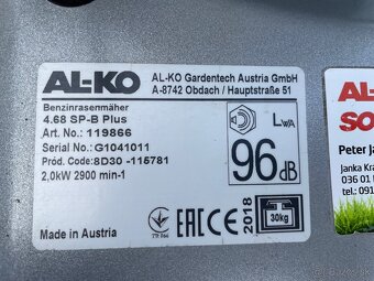 Kosačka AL-KO 4.68 SP-B Plus - 7