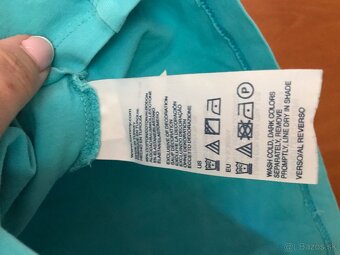 TOMMY HILFIGER originál azurove damske tricko S - 7
