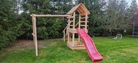 Detské ihrisko veža so šmykľavkou a hojdačkami, s dovozom - 7