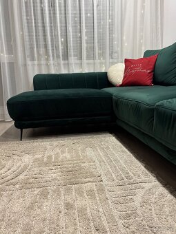 Smaragdová sedacia súprava ľavá - 7