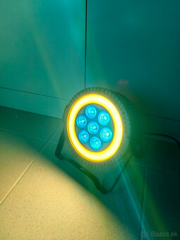 LED PAR Light 7x12W RGBW + Kruh - 7