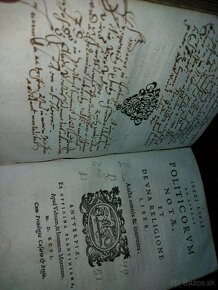 Ivsti Lipsti Politicorum 3 knihy v1 knihe 1596 Dobové poznam - 7