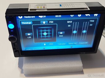 2DIN AUTORADIO -7" Dotykové-4x60W - BT/USB/SD/AUX - MENU CZ - 7