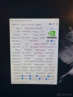 Herný počítač – RTX 3060 / i5-11400F / 16GB RAM / 1TB SSD + - 7