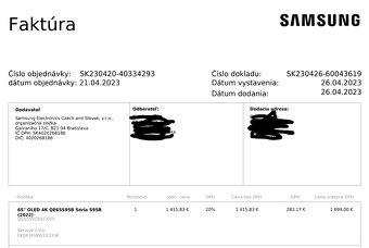 65" OLED 4K QE65S95B Séria S95B (2023) - 7