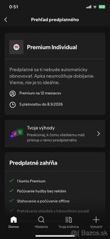 YouTube,Spotify PREMIUM individual 3/6/12 mesiacov alebo DUO - 7