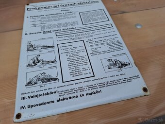 Smaltovaná tabula prvá pomoc - 7