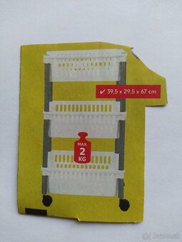 polička, kbelíčky UH, dózičky, stojan-vozík - 7