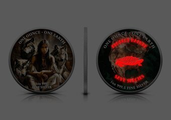 Kontinenty 1 OZ striebro - 7