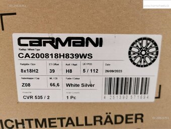 8J R18 5x112 ET39 Škoda Superb, Karoq alu disky 1235 - 7