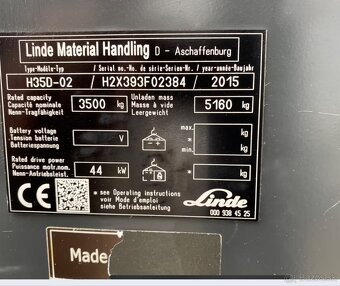 Vysokozdvizny vozik Linde H35D - 7