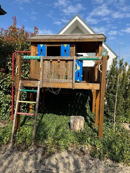 Detský drevený domček JUNGLE GYM PLAYHOUSE XL - 7