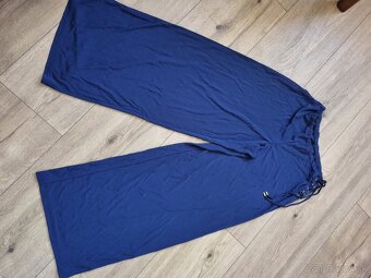tmavomodré moderné široké nohavice Ralph Lauren L - 7