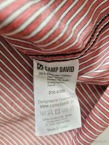 Pánska,kvalitná,športová košeľa CAMP DAVID - veľkosť L - 7