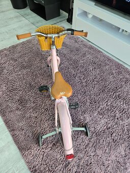 Ruzovy retro bicykel kenzel Luna s košíkom - 7