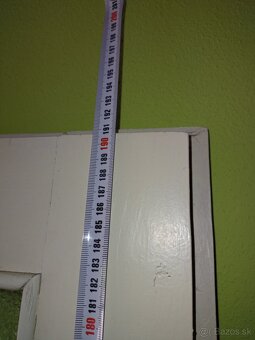Presklene drevene dvere sirky 80cm zo stareho bytu - 7