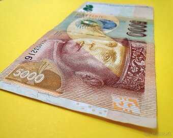 ✅️SLOVENSKÁ KORUNA 5000 SKK VZÁCNA BANKOVKA - 7