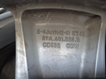 5x112 r19 ET45 x 8J elektróny originál AUDI - 7