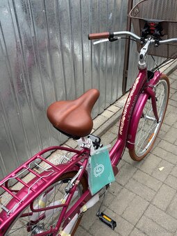 Dámsky retro bicykel Le Grand Lille 26” bordovej farby - 7