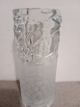 Křišťál broušený, vázička, svíčka - 7