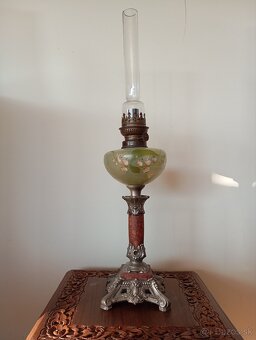 ✨Nádherná starožitná petrolejka 64 cm✨ - 7