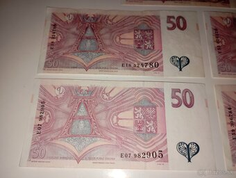 BANKOVKY 50 KČ 1997, SÉRIE E, PĚKNÉ STAVY - 7
