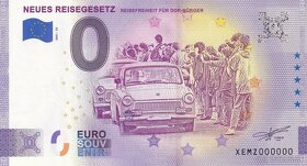 0 euro / 0 € souvenir bankovky zahraničné 1 - 7