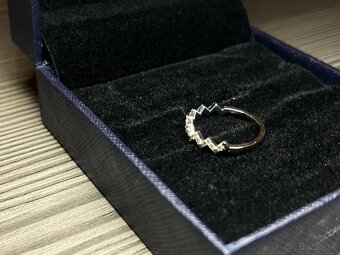 Elegantný prsteň z bieleho zlata s diamantmi 14 kt, 0.33 ct - 7