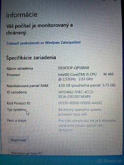 Predám TOSHIBA Portége R 700 - 17 G - 7