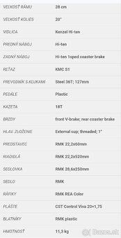 Detský bicykel Kenzel Kalea RF20 - 7