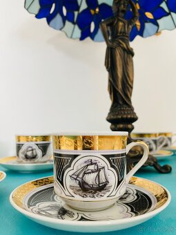 Bohemia Retro pnádherné šálky s plachetnicou ⛵️ - 7