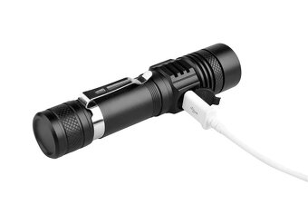 Predám novú silnú LED baterku s 6800mAh batériou a káblom - 7