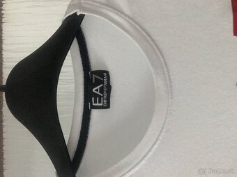 EMPORIO ARMANI white pánske tricko L - 7
