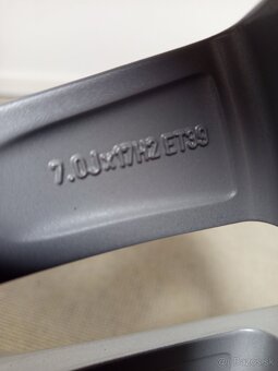 Alu Disky Seat R17 5x112 Et39 7J Škoda Audi Volkswagen - 7